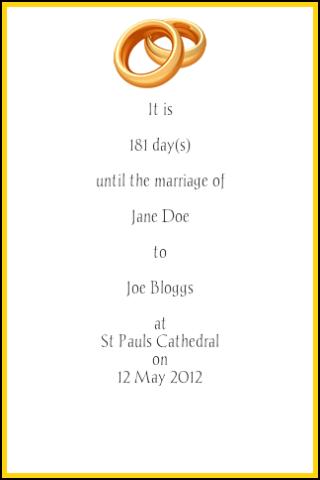 Wedding Countdown