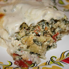 White Spinach Lasagna