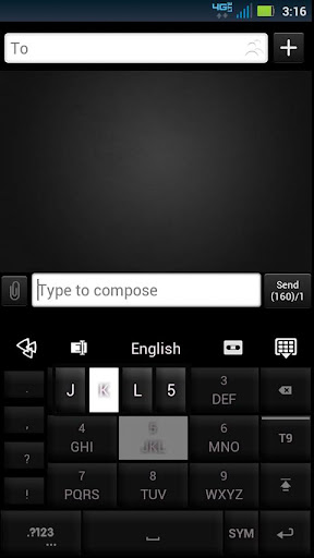 【免費個人化App】GO Keyboard Black/White Theme-APP點子