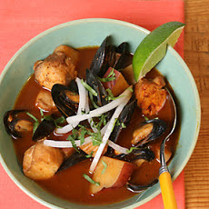 Rick Bayless's Red Chile Seafood Soup