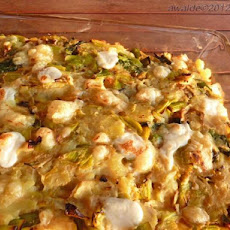 Cheesy Leek and Potato Bake