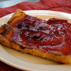 Plum Tart with Parmesan and Black Pepper Crust