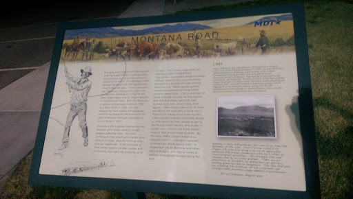 Montana Road Information Plaque