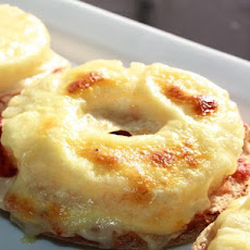 Pineapple and Cheese Muffin Melts
