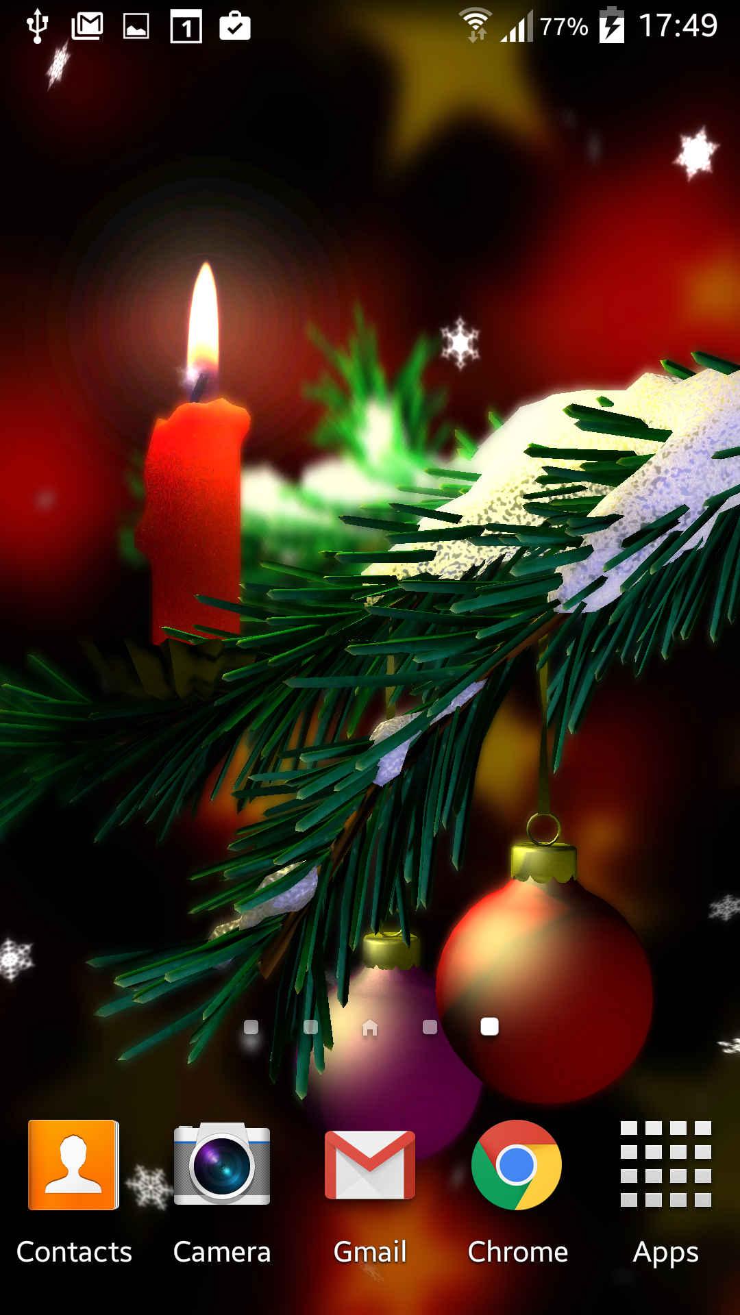 Android application Christmas in HD Gyro 3D screenshort
