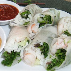 Shrimp Summer Rolls With Peanut Dipping Sauce