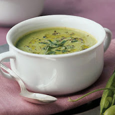 Fresh Pea Soup with Mint