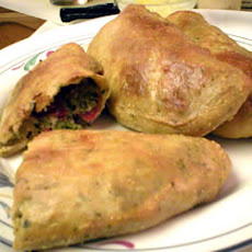 Broccoli, Pepperoni and Three Cheese Calzones