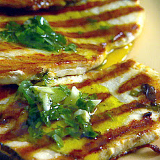 Grilled Swordfish with Lemon, Mint and Basil