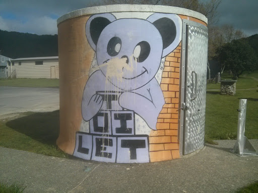 Teddy Toilet Mural
