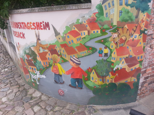 Mauerbemahlung Vegesacker Kindergarten