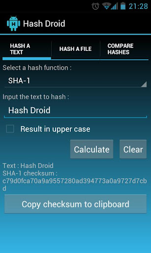 Hash Droid