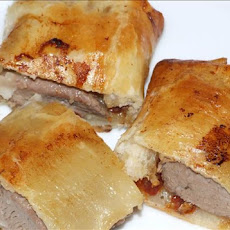 Huey's Lamb Sausage Rolls