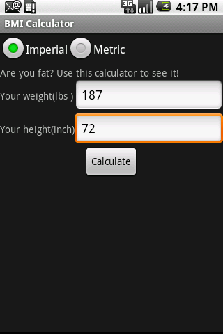 BMI Calculator