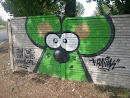 Mural Zielona Mysz