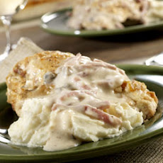 Baked Chicken with Ham Gravy