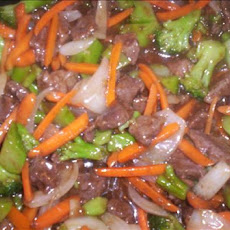 Oriental Style Beef Tips and Veggie Stir Fry
