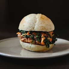Chinese Pulled Pork Sandwiches with Kale and Apple Slaw