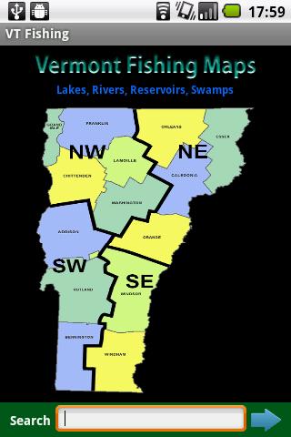Vermont Fishing Maps - 2.5K
