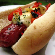 Manchego Cheese and Garlic Gourmet Hot Dogs