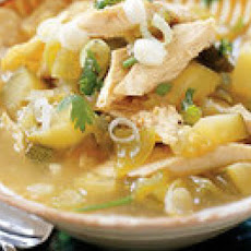 Mean Green Chicken Tortilla Stoup