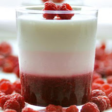 Must Try Low Fat Raspberry Dessert (Panna Cotta-Ish)