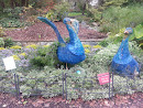 Peacock Sculpture 