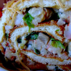Rolled Souffle With Shrimp Filling