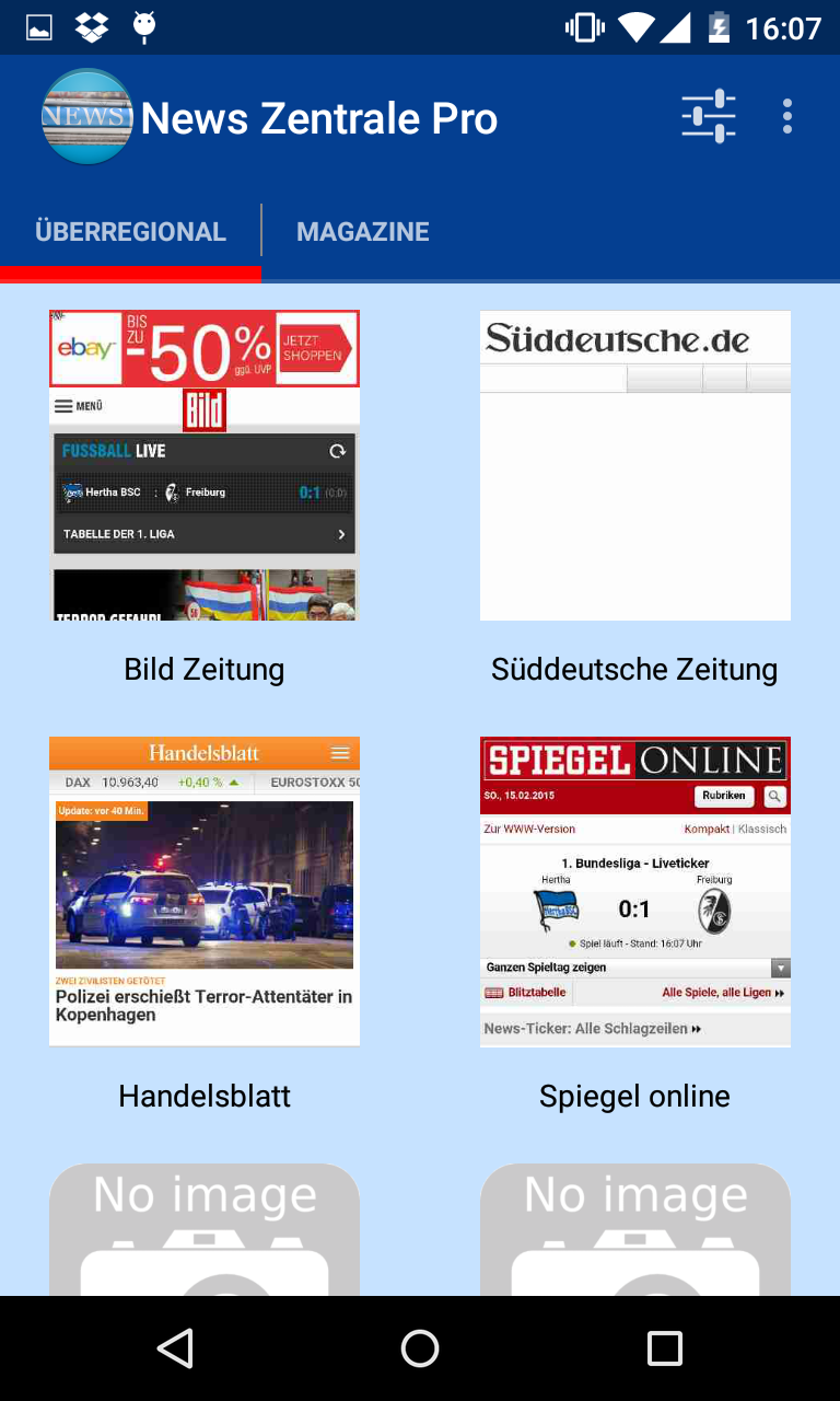Android application News Zentrale Pro screenshort