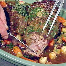 Garlic-Studded Pot Roast