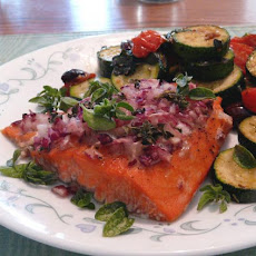 Canadian Cedar Planked Salmon