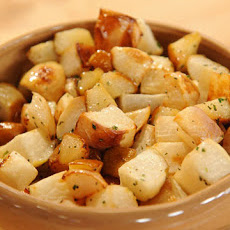 Roasted Turnips and Pears with Rosemary-Honey Drizzle
