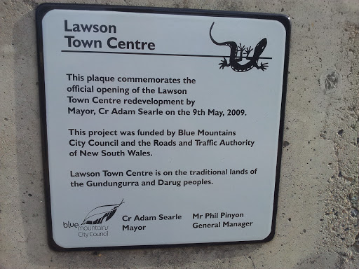 Lawson Town Centre Plate