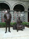 Sculpture Of Yan Xiu and Zhang Boling 