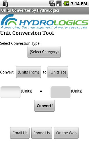 HydroLogics' Units Converter