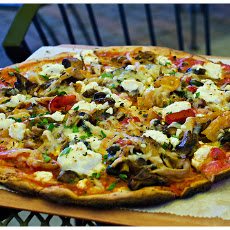 Mixed Mushroom and Goat Cheese Pizza