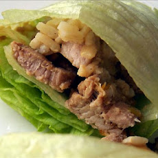 Vietnamese Pork and Scallion Lettuce Wraps