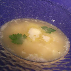 Tiny Pasta and Egg Soup