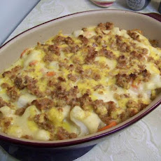 Cauliflower and Carrot Gratin