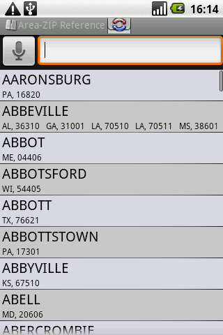 BKS US Postal Codes Reference