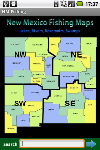New Mexico Fishing Maps - 9.7K