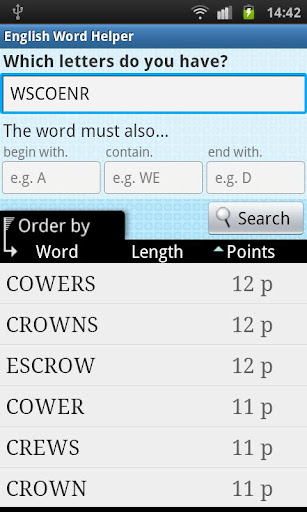 English Word Finder