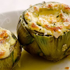 Artichoke With Baked Brie Sauce Recipe