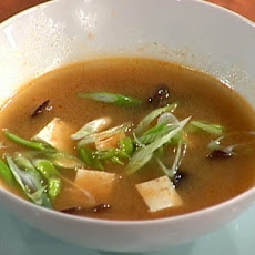 Miso Soup with Vegetable Stock and Tofu