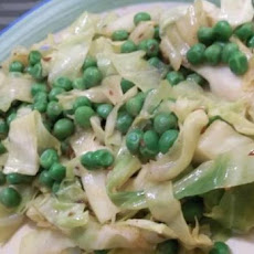 Cabbage With Green Peas