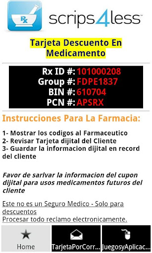 Tarjeta De Medicamentos Gratis