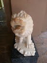 Growling Lion Statue