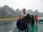 Kari and me surveying the peaks and trying to stay warm.