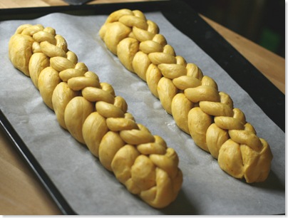 Challah rising