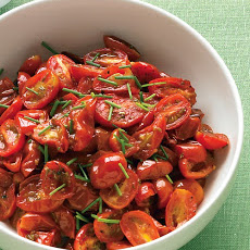 Oven-Roasted Grape Tomatoes with Chives